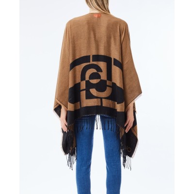 PONCHO OVAL MONOGRAM