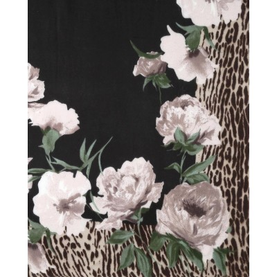 SCHAL FLOWER ANIMALIER