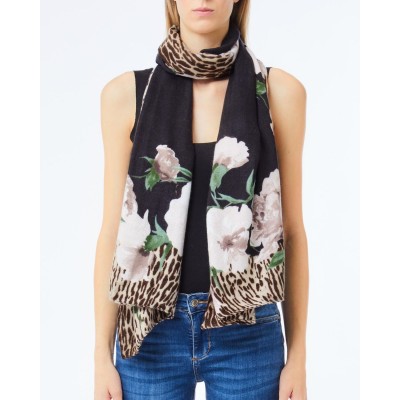 SCIARPA FLOWER ANIMALIER
