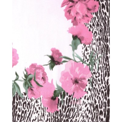 SCIARPA FLOWER ANIMALIER