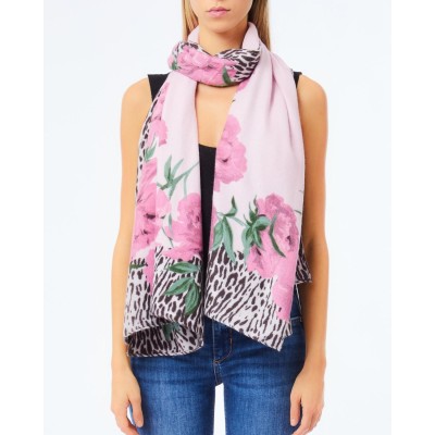 SCIARPA FLOWER ANIMALIER