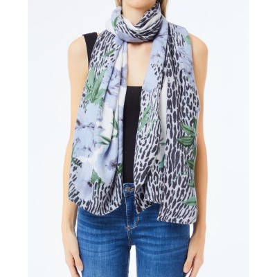 SCIARPA FLOWER ANIMALIER