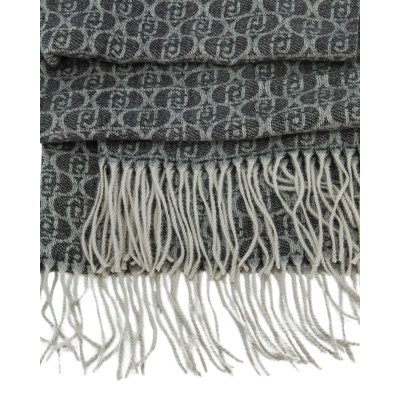SCARF BRUSHED LOGO OVAL