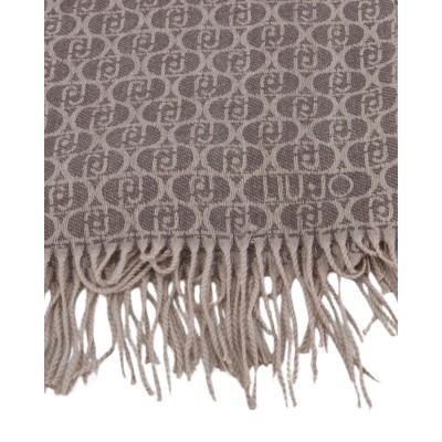 SCARF BRUSHED LOGO OVAL