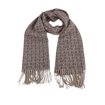 SCARF BRUSHED LOGO OVAL