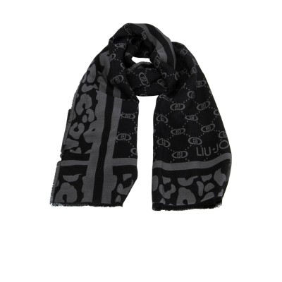 SCIARPA JACQUARD MONOGRAM ANIMAL