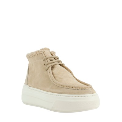 LACE-UP ANKLE BOOTS NUAGE