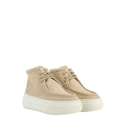 LACE-UP ANKLE BOOTS NUAGE
