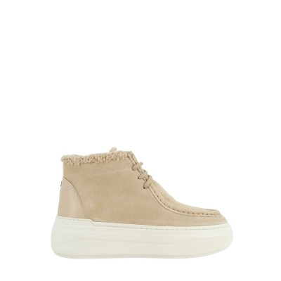 LACE-UP ANKLE BOOTS NUAGE
