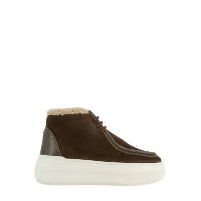 LACE-UP ANKLE BOOTS NUAGE
