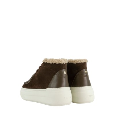 LACE-UP ANKLE BOOTS NUAGE