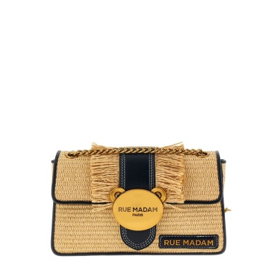 BORSA MINI TEDDY IT-BAG STRAW FRINGES