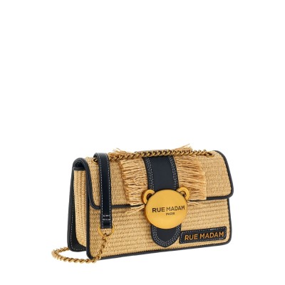 BORSA MINI TEDDY IT-BAG STRAW FRINGES
