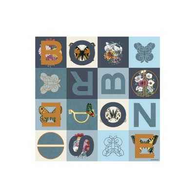 SQUARE SCARF COLOR BLOCK