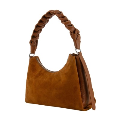 SHOULDER BAG BOHEME SUEDE BIMATERIAL