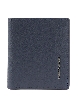 Men's vertical leather wallet and coin purse