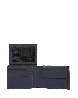 Men's wallet with document holder, coin holder
