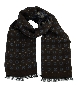SCARF WITH FLOWERS AND POLKA DOTS