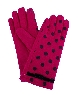 WOOL GLOVES WITH LARGE POLKA DOTS