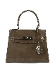 BORSA A MANO PELLE VERNICIATA